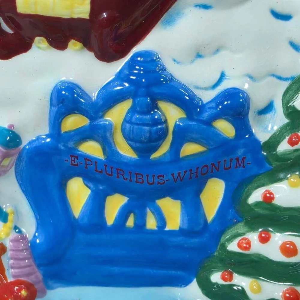 Hershey Dr Seuss How The Grinch Stole Christmas Candy Dish Bowl White Excellent